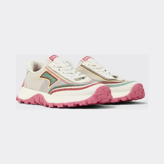 Camper Twins Recycled Polyester Sneakers with Contrast Stitching Multicolor (K800685-001TWINS0)