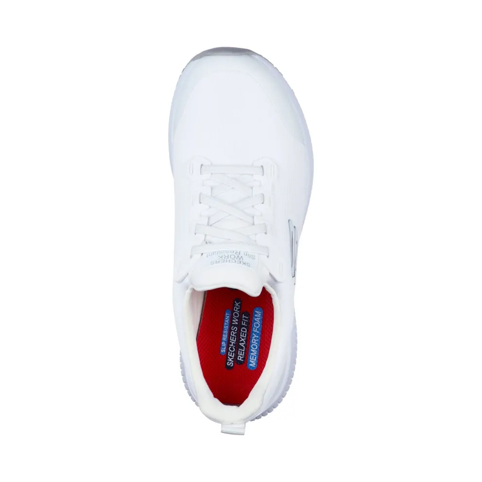 Skechers Work Slip-Resistant: Squad Sneaker White