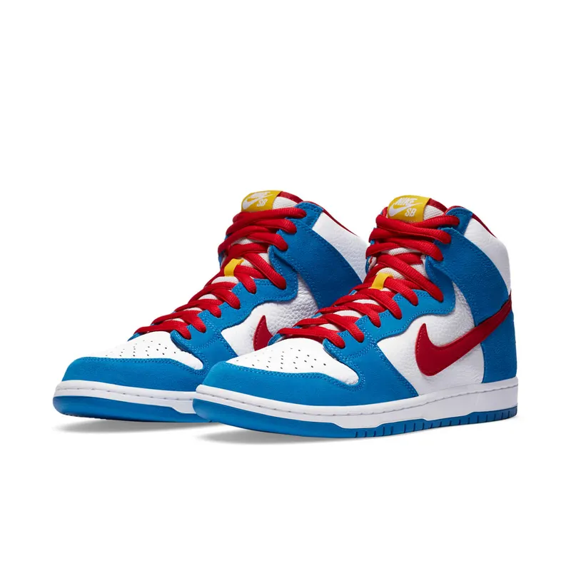 Nike SB Dunk High Doraemon Light Photo Blue/Light Photo Blue-Speed Yellow-University Red (CI2692-400)