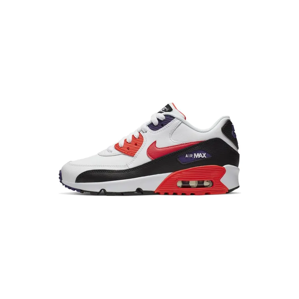 Nike Air Max 90 LTR White Crimson (GS) White/Crimson/Black (833412-117)