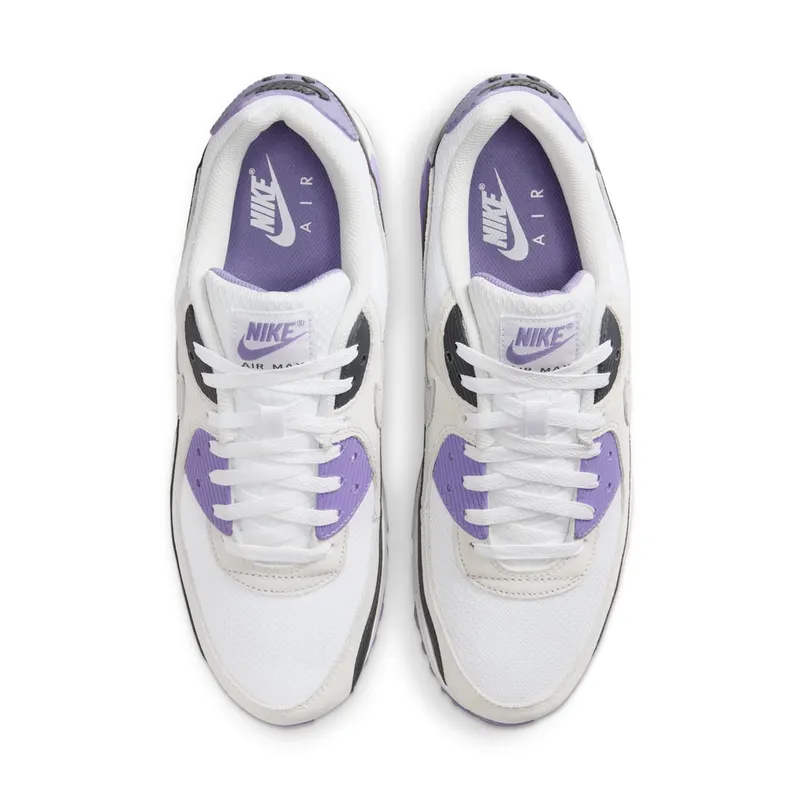 Nike Air Max 90 “White Dusty Amethyst Photon Dust Light Smoke Grey” (DM0029-114)