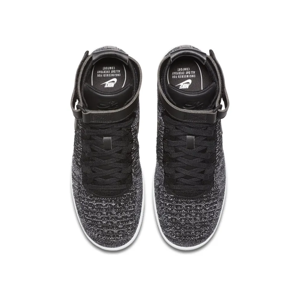 Nike Air Force 1 Ultra Flyknit Mid Oreo Black/Black-White (817420-004)