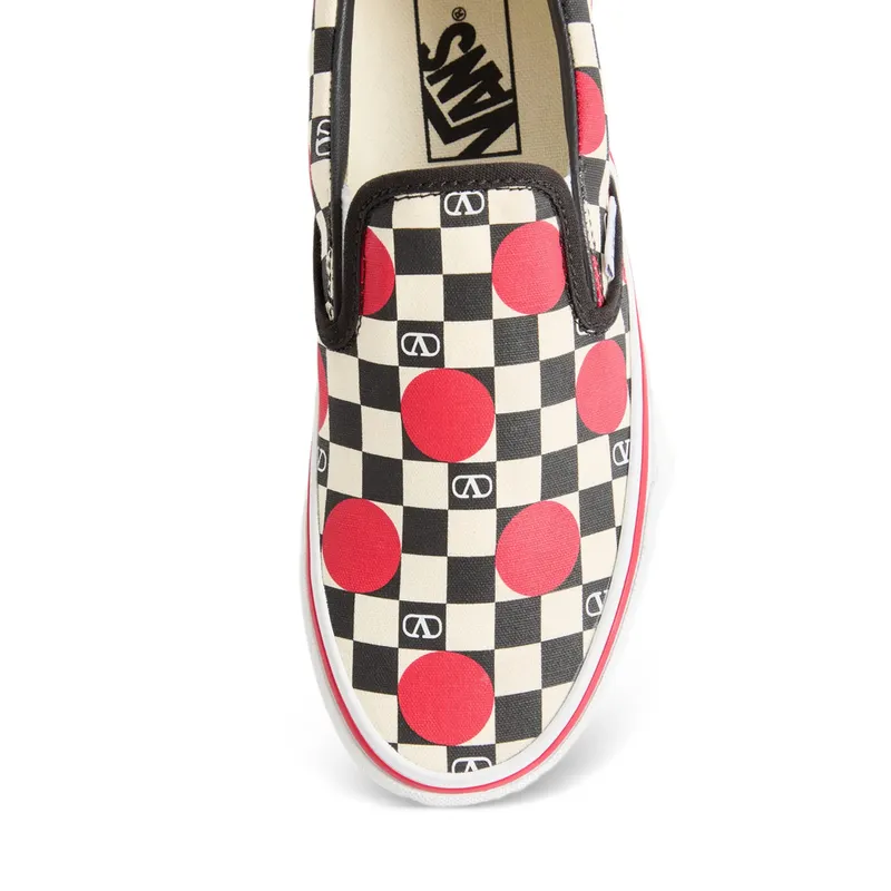 Vans X Valentino X Vans Checkerboard Slip-on “Neutrals/Black” (8W2S0NY9WHX BAG)