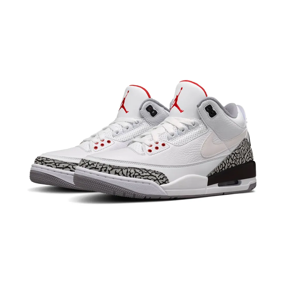 Jordan Air 3 JTH Super Bowl White/Fire Red/Black (AV6683-160)