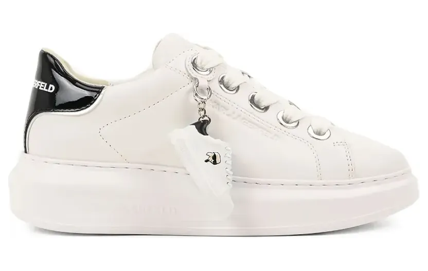 Karl Lagerfeld Kapri Schlüsselanhänger aus Lackleder “White” (KL62519)