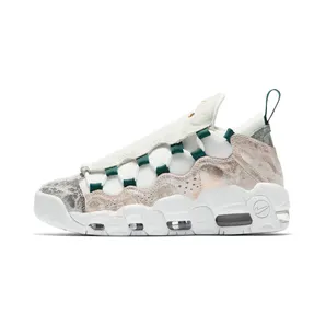 Nike Air More Money LX “Summit White / Oil Grey / Rainforest” (AJ1312-101)