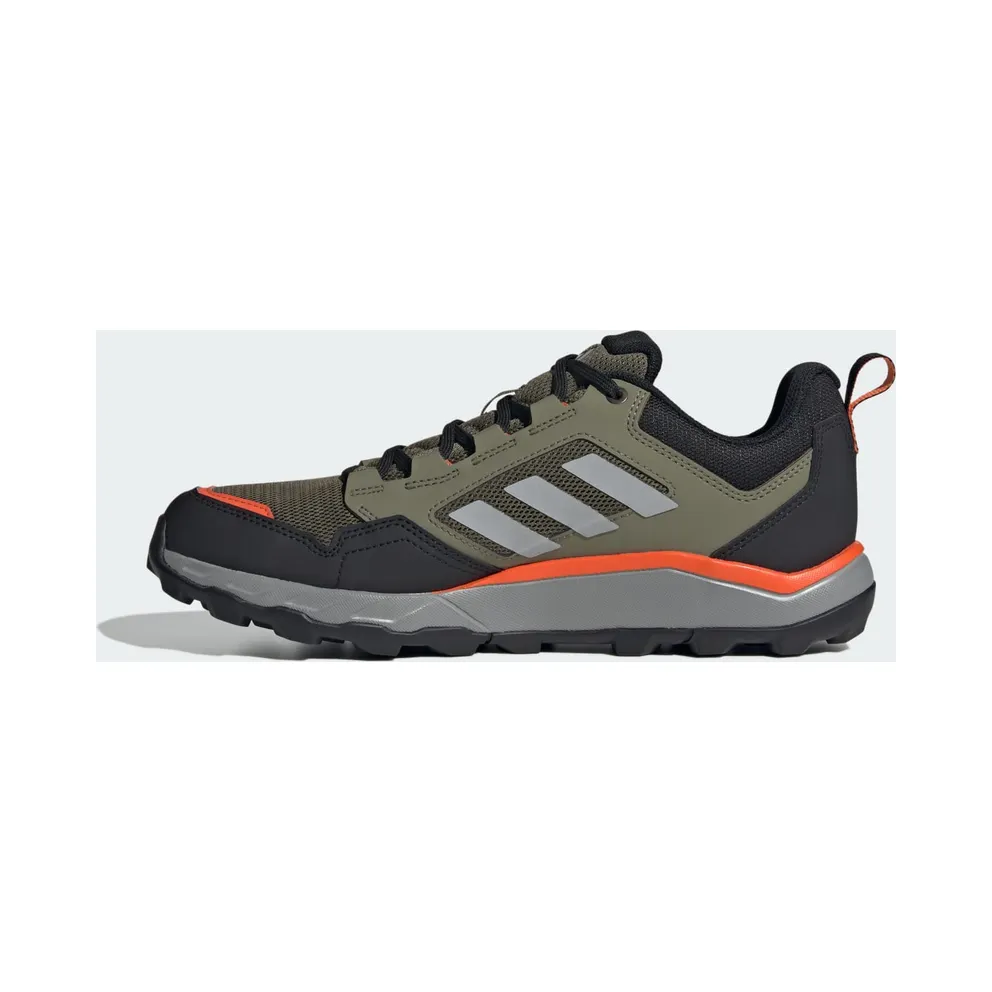 Adidas Tracerocker 2.0 GORE-TEX Trail Running Olive Strata / Charcoal Solid Grey / Semi Impact Orange (JI1305)
