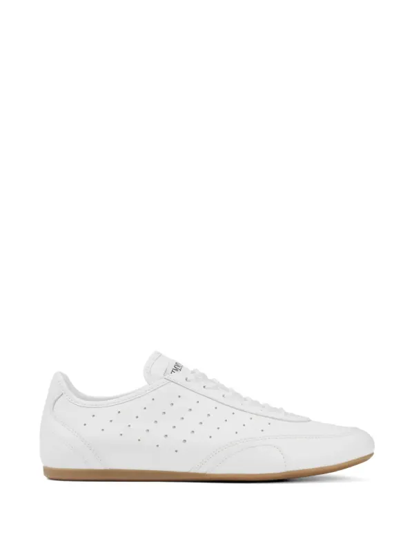 Jimmy Choo Sunny F leren low-top sneakers – White (SUNNYFQEI)