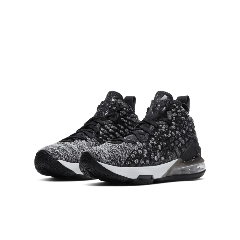 Nike LeBron 17 Black White (GS) Black/White (BQ5594-002)