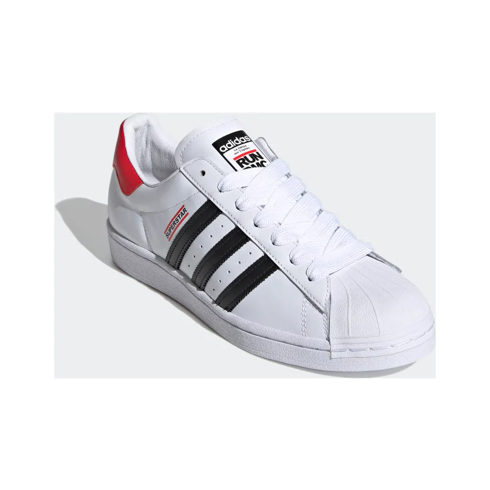 adidas Superstar Run-DMC Cloud White / Core Black / Hi-Res Red (FX7616)