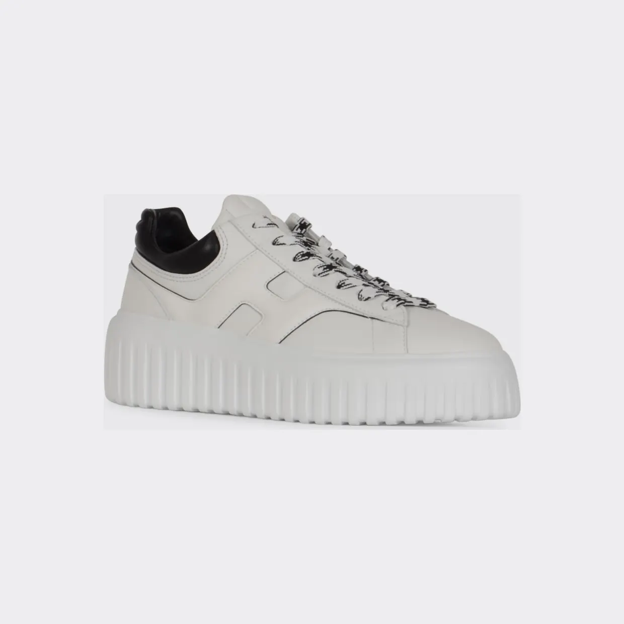 Hogan H-Stripes Leather Sneakers White (HXW6450FE930000001)