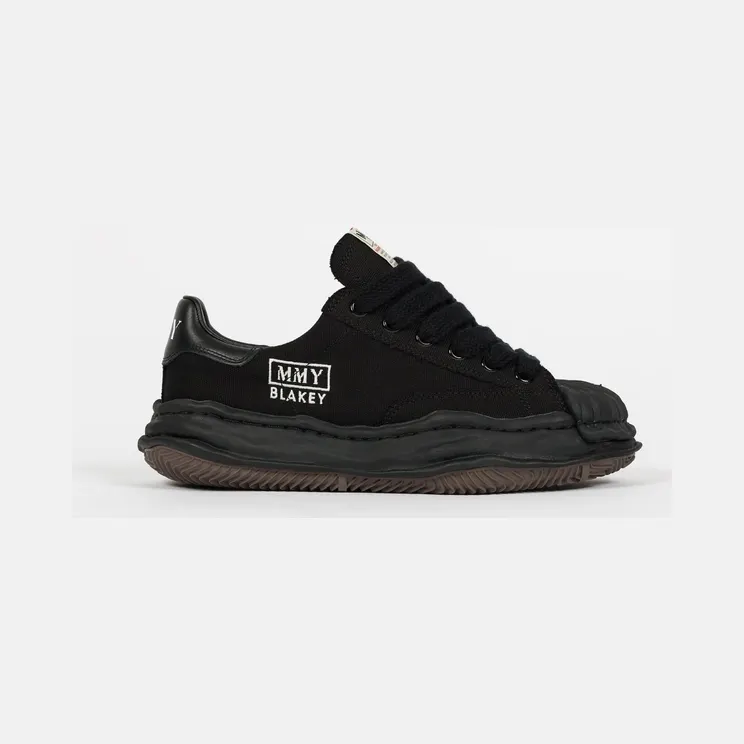 Maison Mihara Yasuhiro Blakey OG Sole Canvas Low Black (A08FW735-BLKBLK)
