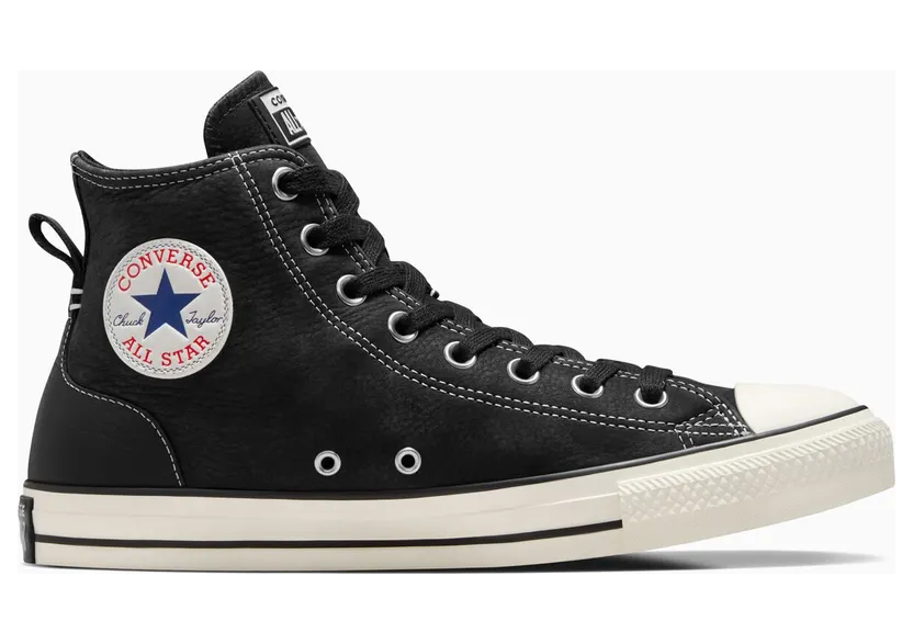 Converse Chuck Taylor All Star Nubuck & Leather Black/Egret/Red (A12779C)