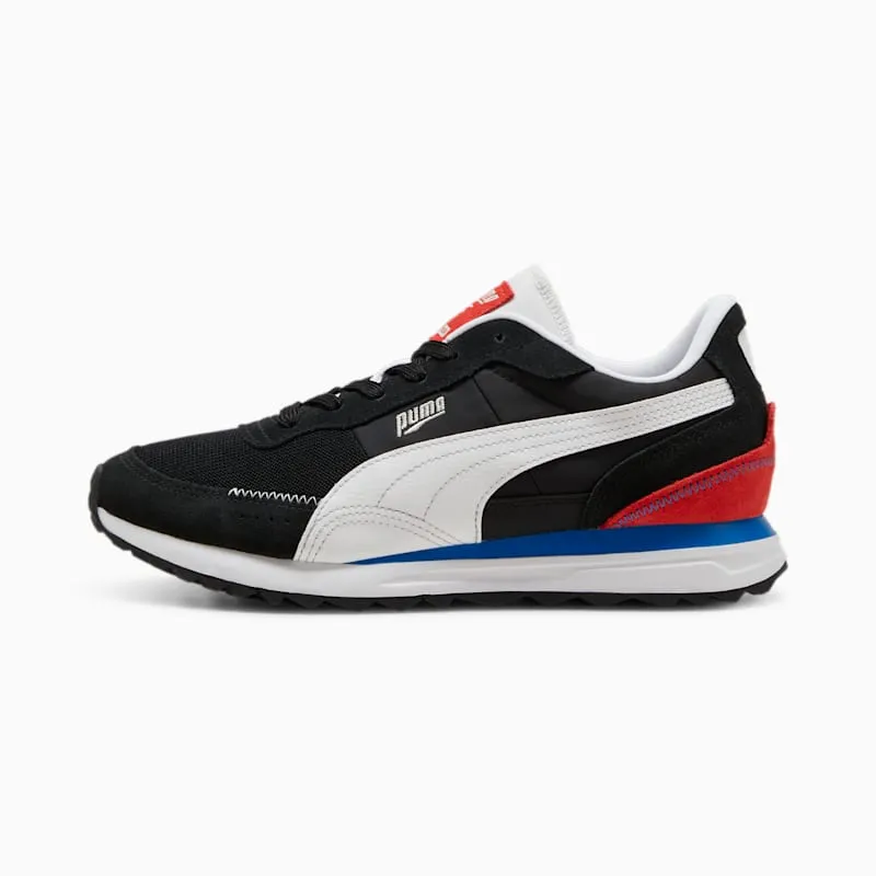 Puma Road Rider van suède White/Black – “Black” (397377-02)