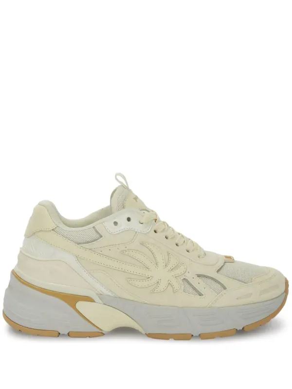 Palm Angels The Palm Runner leren – Beige (PMIA098S24LEA0016161)