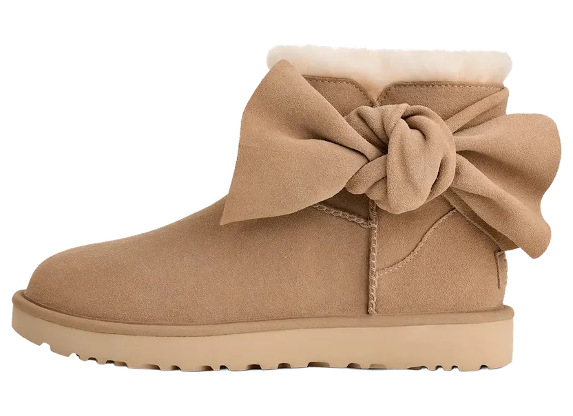 Ugg Classic Mini Bow Boots “Sand” (1176310-SAN)