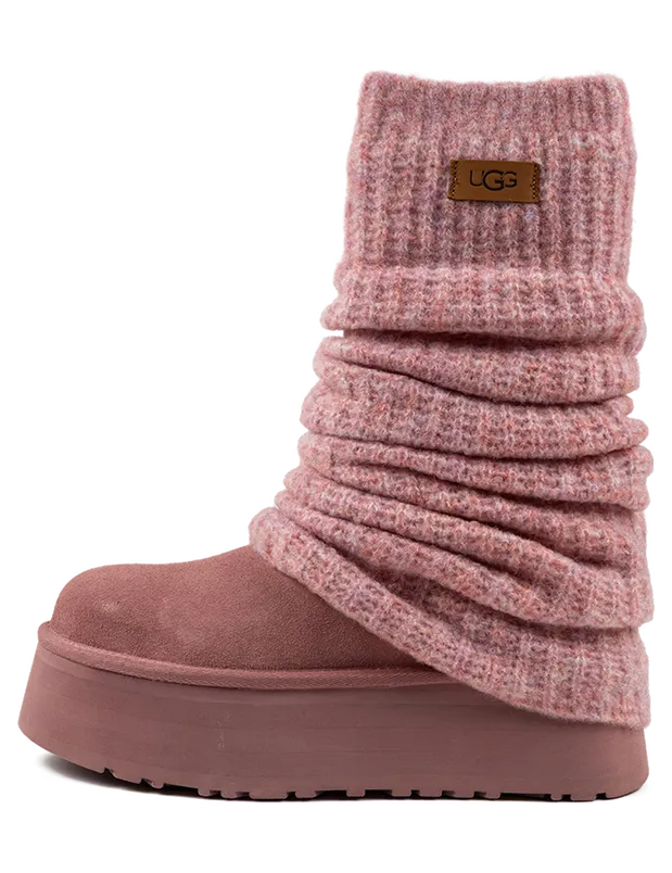 Ugg Classic Mini Dipper Legwarmer Boot “Pink Dawn” (1178990-PDW)