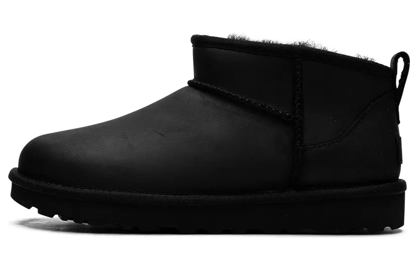 Ugg Classic Ultra Mini Leather “Black” (1174210-BLK)