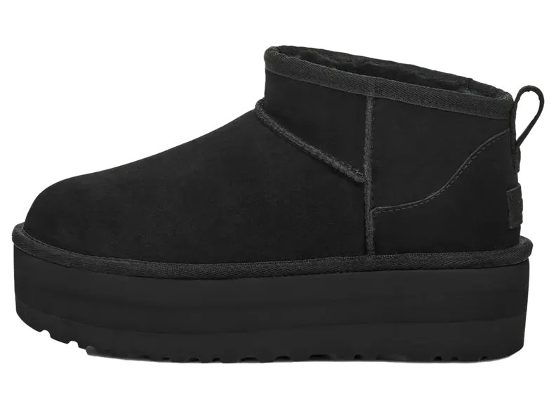 Ugg Classic Ultra Mini Platform Boot GS “Black” (1157791K-BLK)
