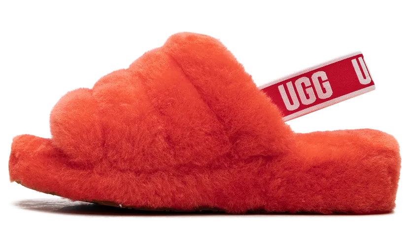 Ugg Fluff Yeah Slide “Red Currant” (1095119-RCRR)