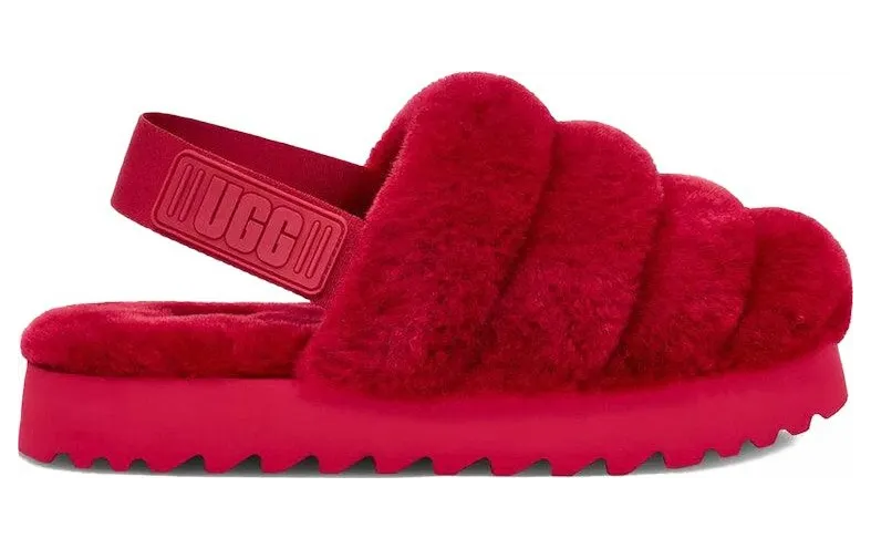 UGG Super Fluff Slide Ribbon Red (1121751-RBRD)