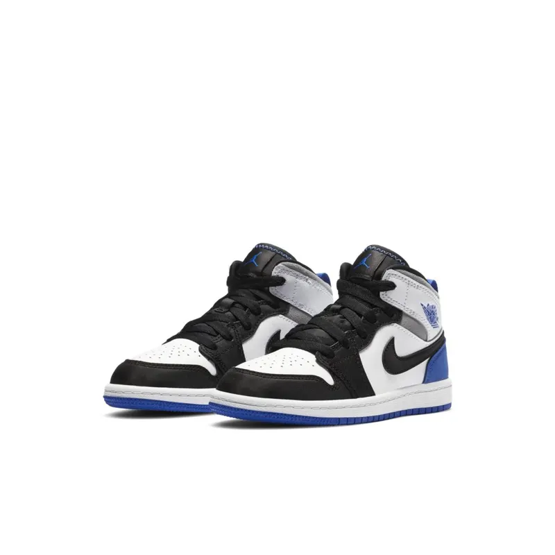 Jordan 1 Mid SE White Black Royal (PS) (BQ6932-102)