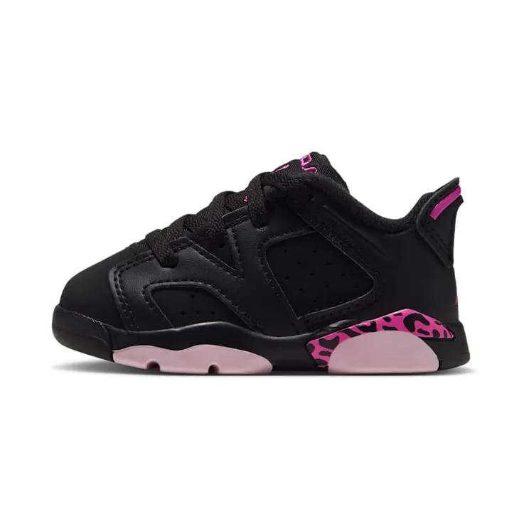 JORDAN 6 RETRO LOW (TD) “Black / Pink Foam / Laser Fuchsia” (IQ5607-001)