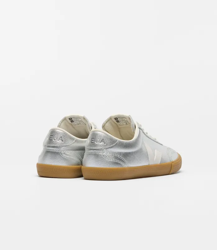 Veja Volley Leather Silver White Natural