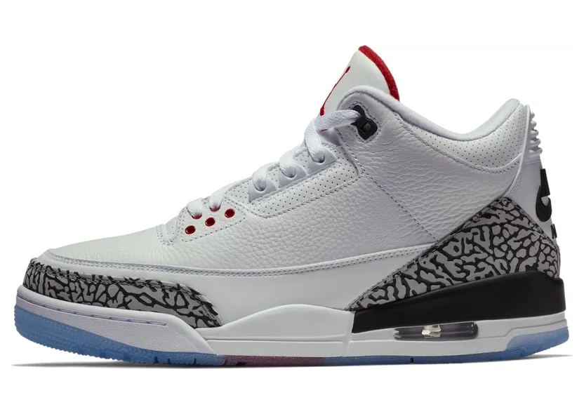 Air Jordan Nike AJ III 3 NRG White Cement (Dunk Contest – Free Throw Line) (2018) (923096-101)