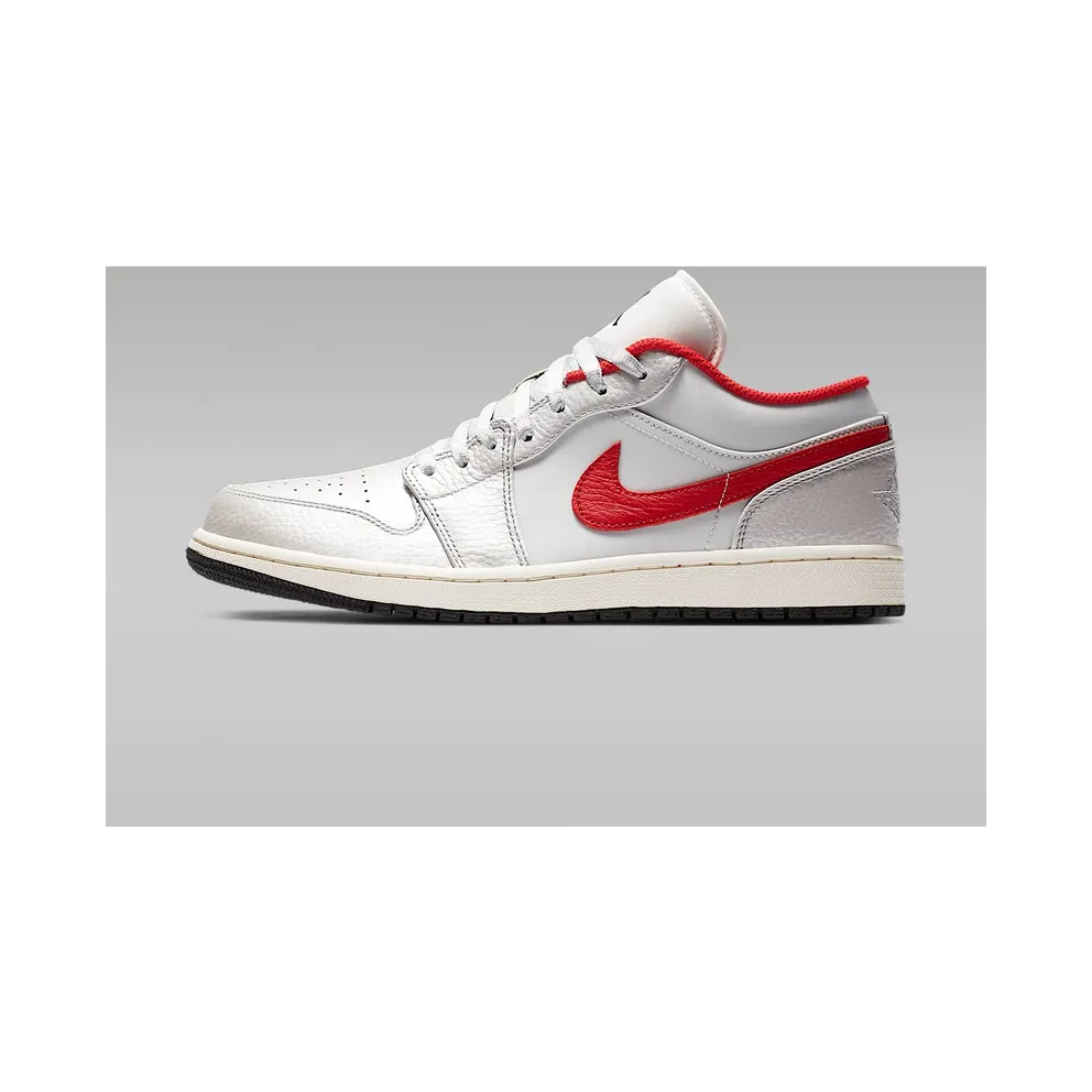 Jordan 1 Low Night Track Sail/Metallic Silver-Varsity Red-Black (DA4668-001)