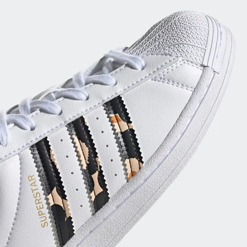 adidas Marimekko Superstar Cloud White / Core Black / Gold Metallic (H04076)