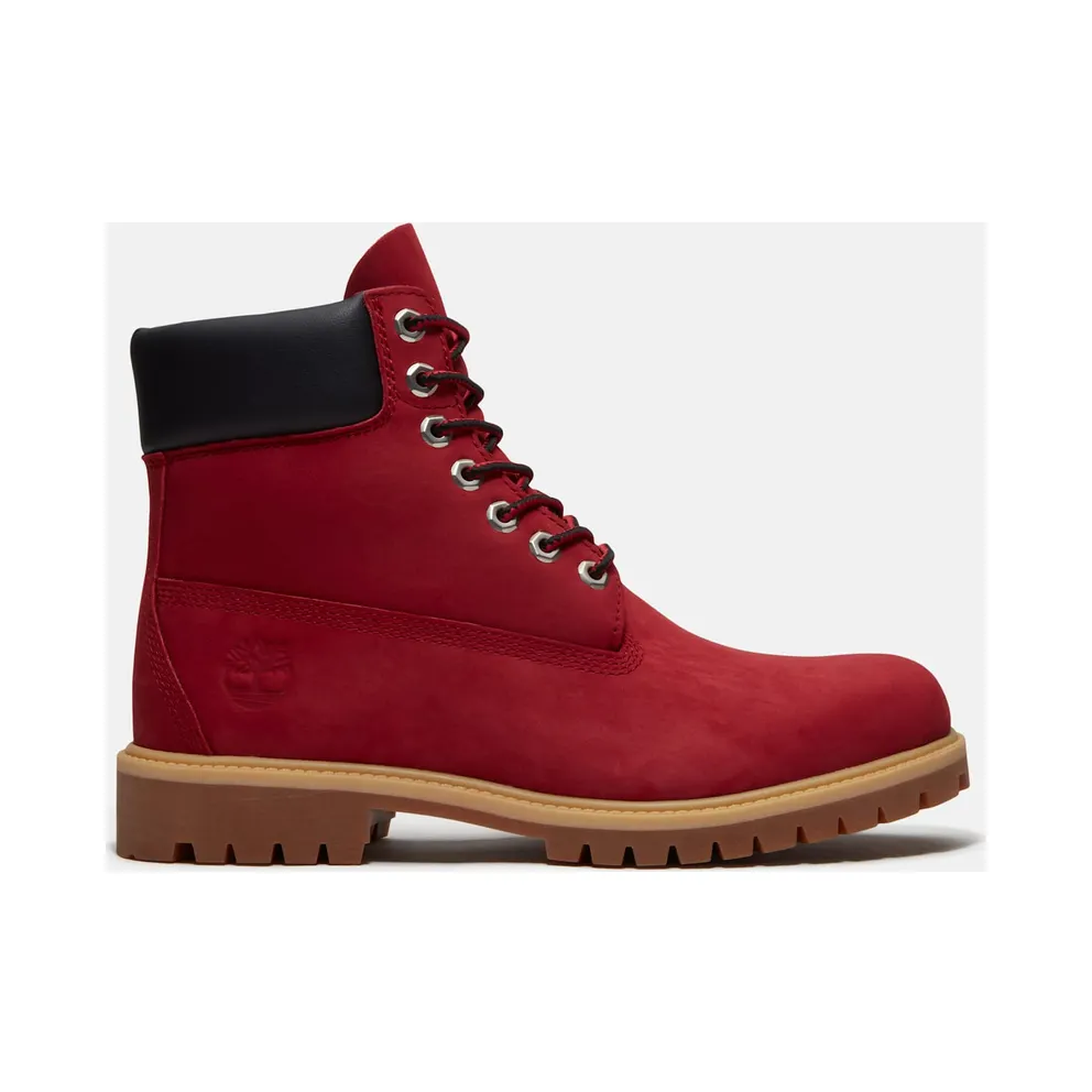 Timberland 6″ Premium Waterproof Boot Dark Red Nubuck (TB0A41MW-EQ1)