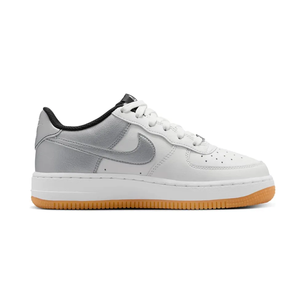 Nike Air Force 1 Low LV8 White Metallic Silver Black (IQ2741-100)