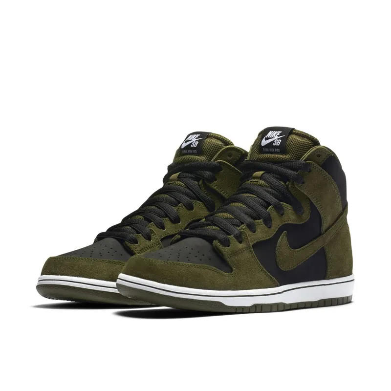 Nike SB Dunk High Pro Loden (2017) – “Medium Olive / Black / White” (854851-330)