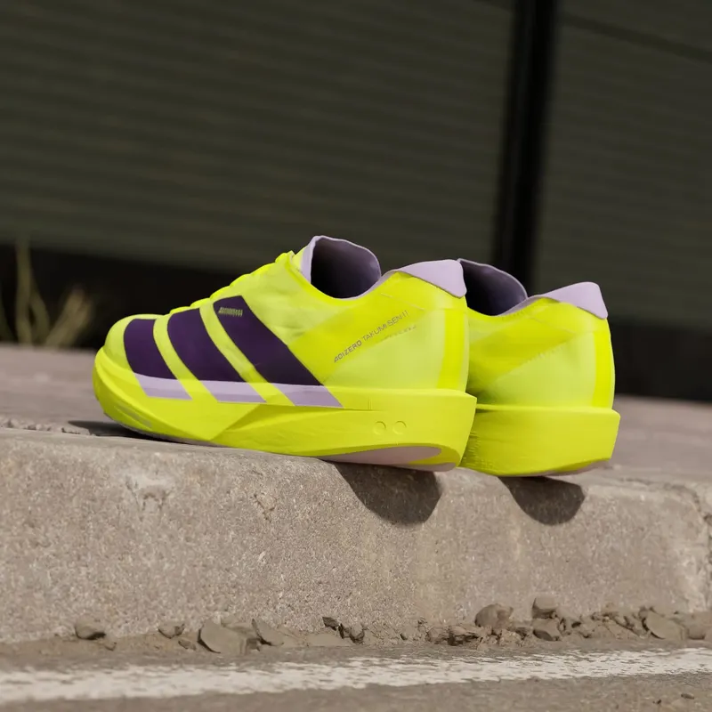 Adidas ADIZERO TAKUMI SEN 11 Solar Yellow / Aurora Plum / Powder Plum (JQ0781)