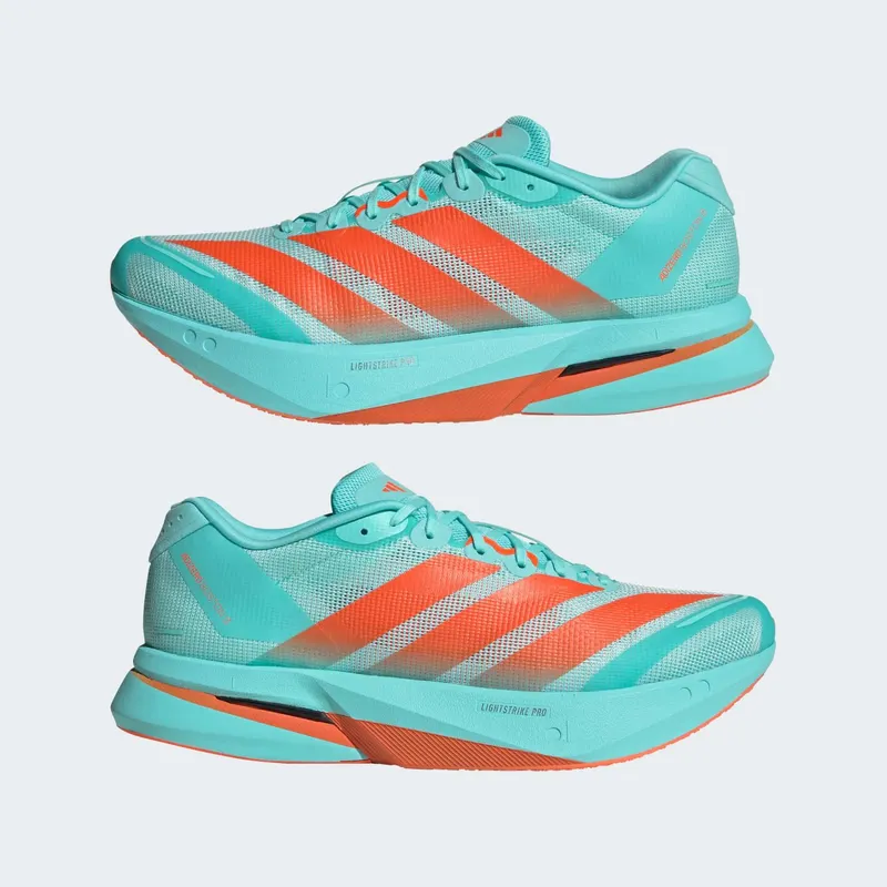 Adidas Adizero Boston 13 Flash Aqua / Impact Orange / Iron Metallic (KZ9027)