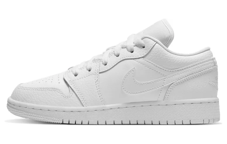Air Jordan 1 Low GS Triple White – “White / White / White” (553560-130)