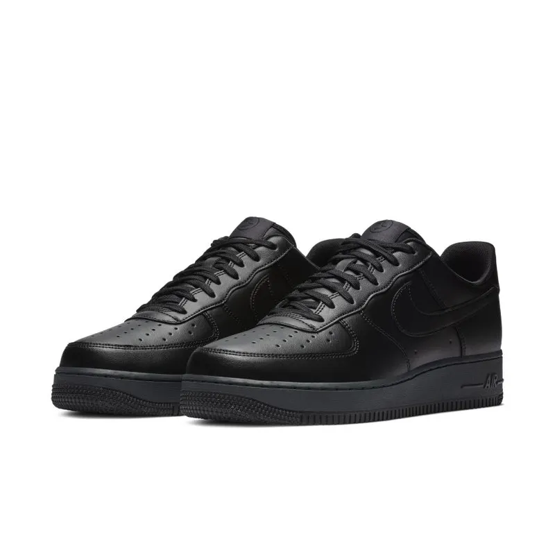 Nike Air Force 1 Flyleather Black Black/Black-Black (BV1391-001)