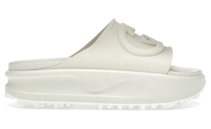 Gucci GG Oversize Slide Sandal Interlocking G Off White (692845 JF000 9110)