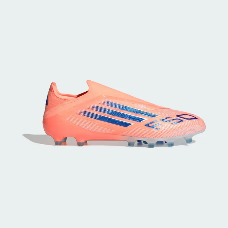 adidas F50 Elite Laceless Artificial Grass Boots “Beam Orange / Lucid Blue / Cloud White” (JR5363)