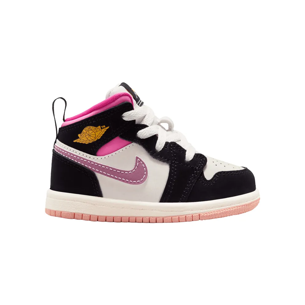 Air Jordan 1 Black / Sail / Pinksicle / University Gold