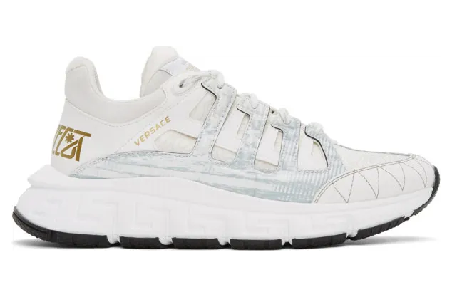 Versace White Trigreca Sneakers (DSU8094 D18TCG)