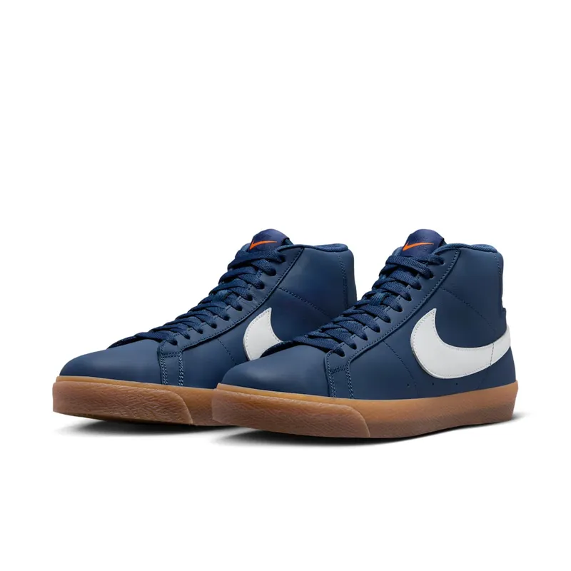 Nike SB Zoom Blazer Mid Orange Label Navy Gum (FJ1680-400)