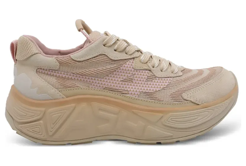 Ash Eagle Sneakers mit runder Kappe – Nude (EAGLE04)