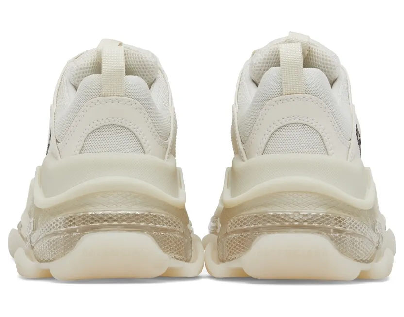 Balenciaga Tan Clear Sole Triple S Sneakers (544351 W2GA1) (2)