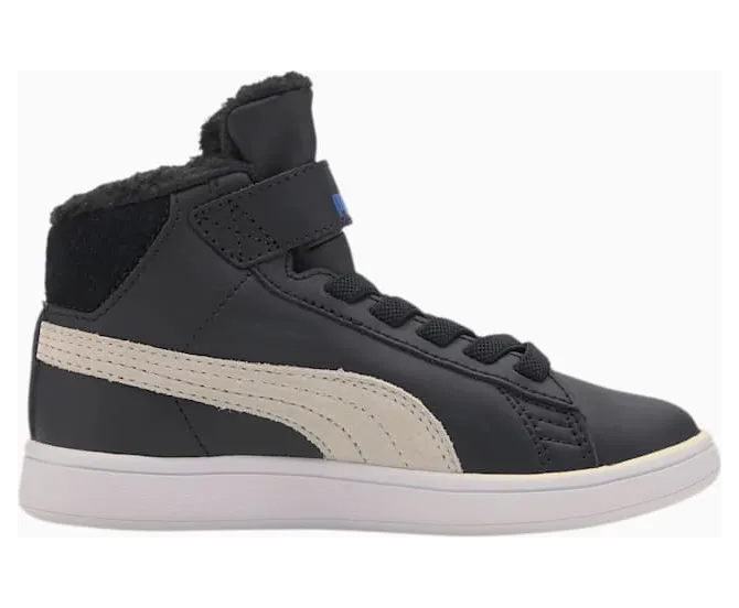 Puma Smash V2 Mid Fur V Wit/Zwart (366896-08)