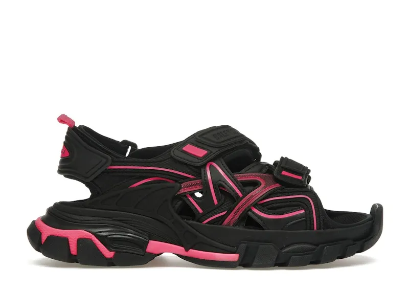 Balenciaga Track Sandal Black Pink (W) (617543W3AJ11050)