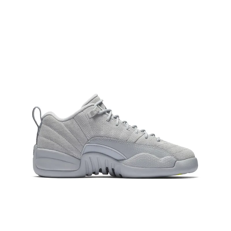 Jordan 12 Retro Low Wolf Grey (GS) Wolf Grey/Armory Navy-Electrolime (308305-002)