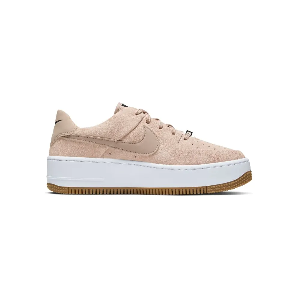 Nike Air Force Sage Low Beige Suede (W) Beige/White/Black (AR5339-203)
