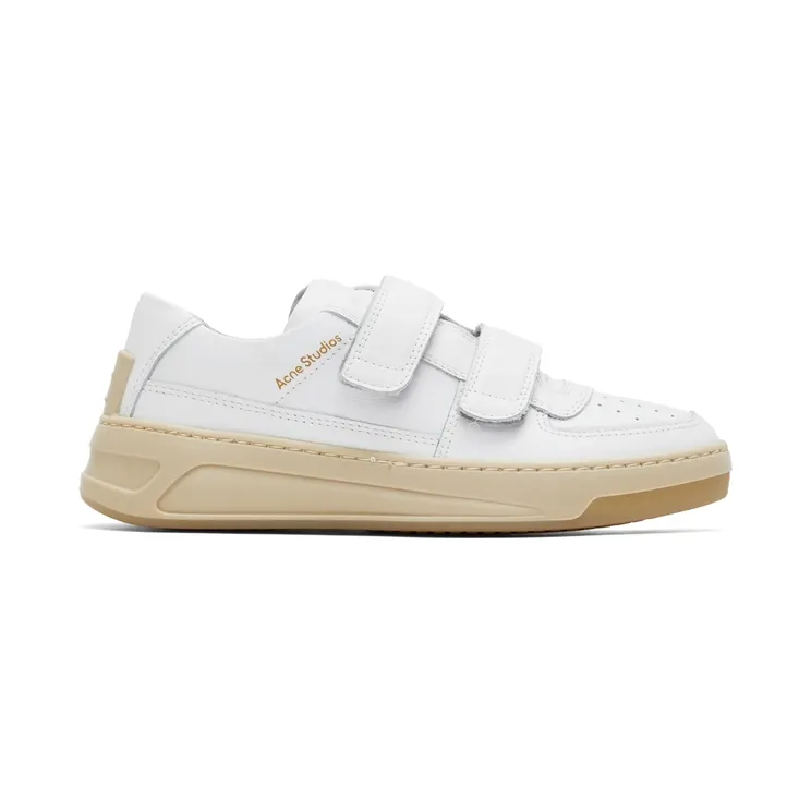 Acne Studios White Velcro Strap Sneakers (AD0256-)
